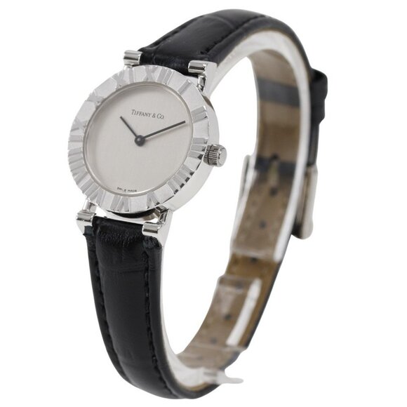 TIFFANY&Co. Atlas Watches S0640 SilverDial Silver925/leather Quartz - Picture 3 of 9